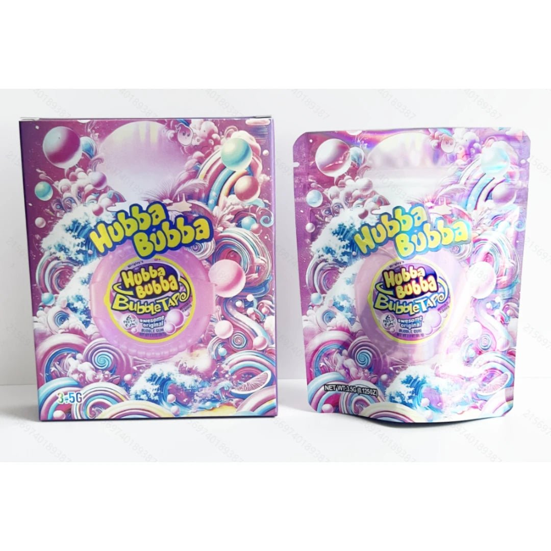 3.5g mylar bags with boxes bubble candy packaging set