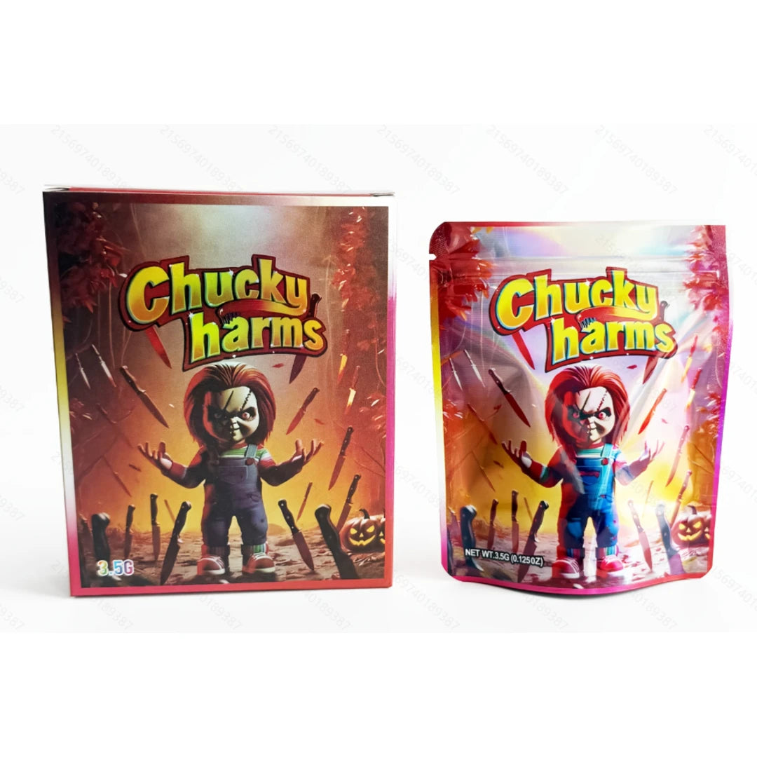 3.5g Mylar Bags & Boxes Set Smell Proof Foil Ziplock Packaging 10 Pack Custom Printed Pouches with Boxes