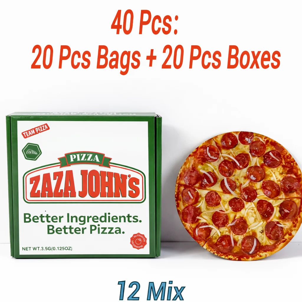 20 Pack Mylar Bags & Boxes Set 3.5g – Smell Proof Ziplock Bags with Custom Packaging Boxes
