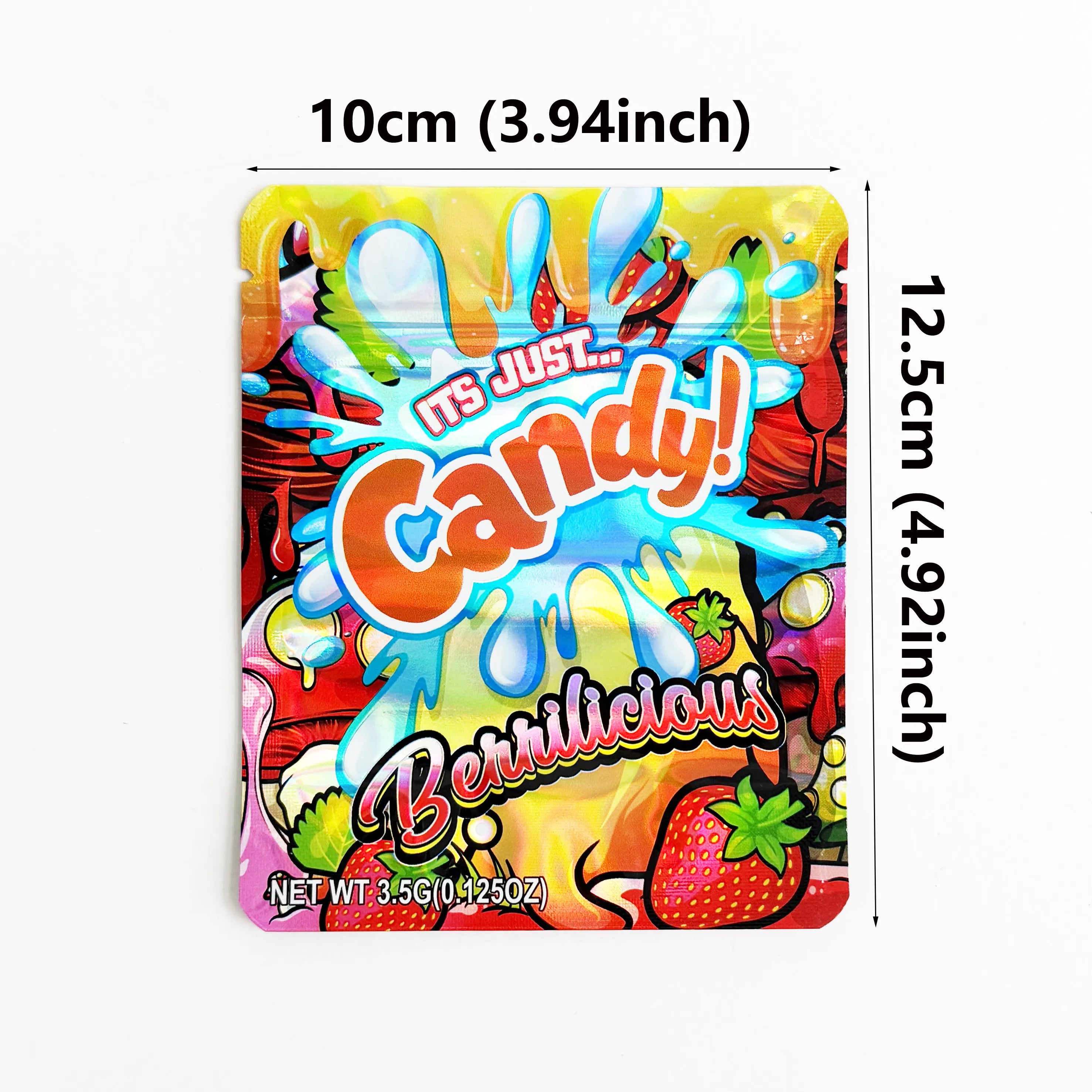 Colorful Fruit Candy Design Mylar Packaging Bag 3.5g