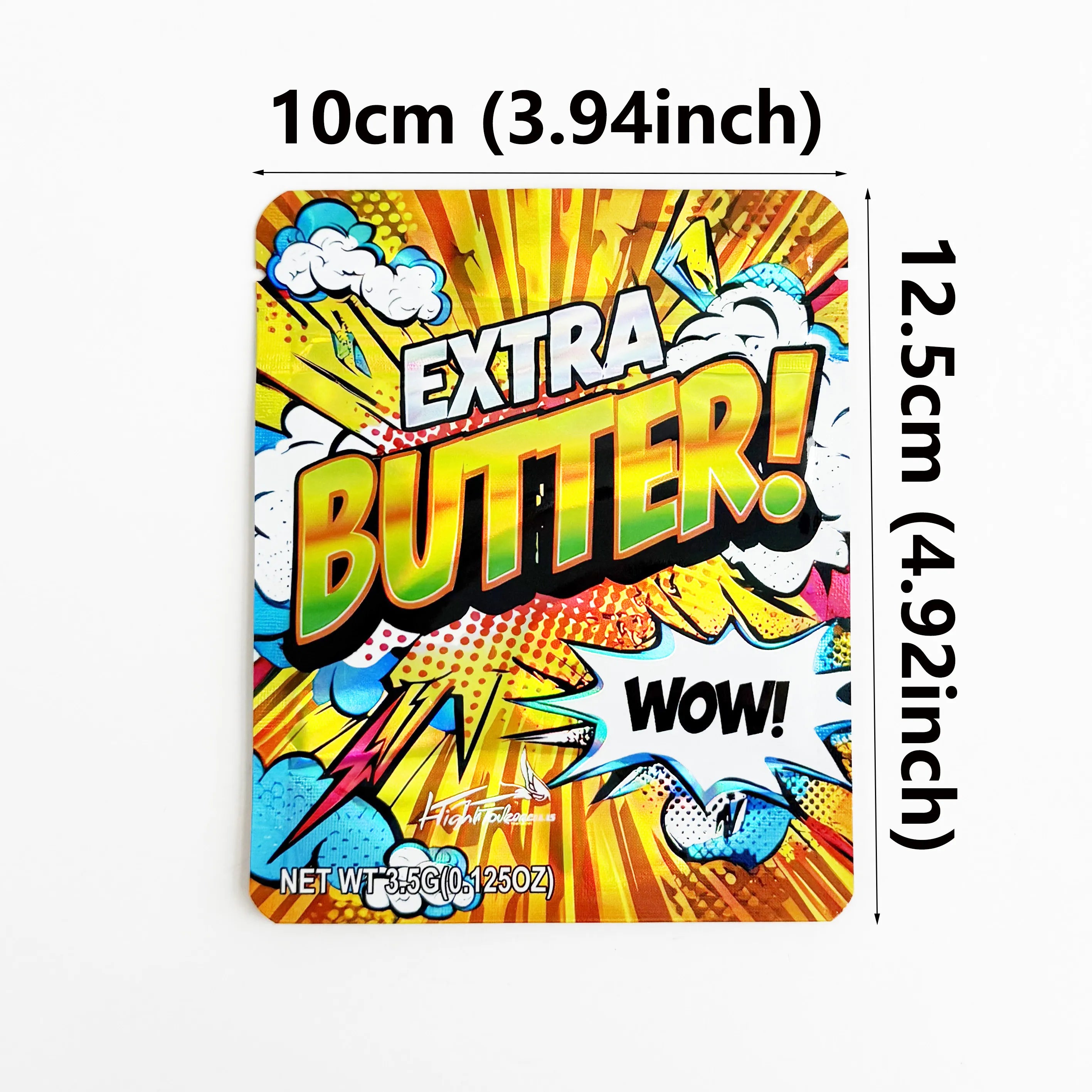 10pcs 3.5g Comic Style Design Mylar Bags for Candy PackagingMylar Bags