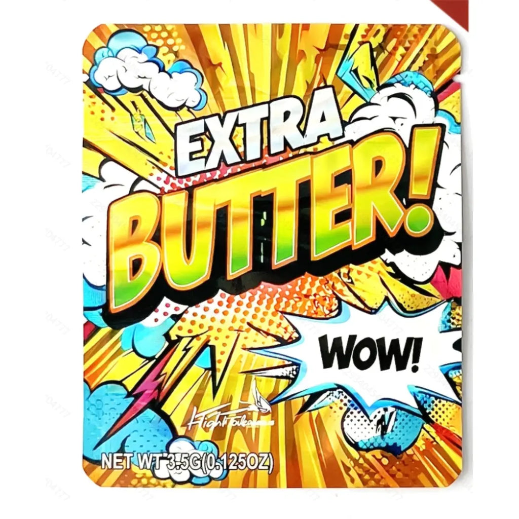 3.5g Comic Style Mylar Bag Smell Proof Ziplock Pouch