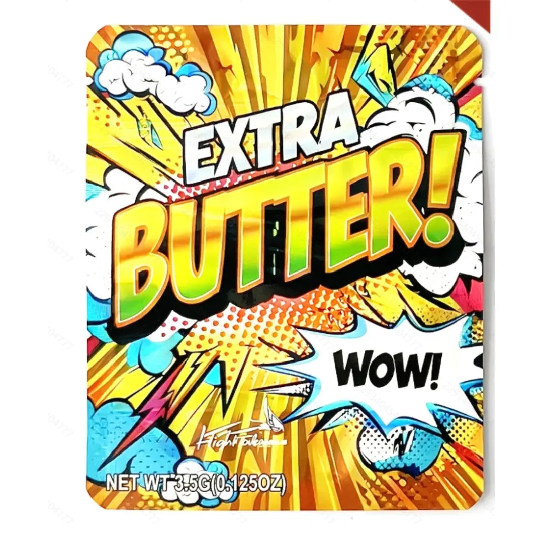3.5g Comic Style Mylar Bag Smell Proof Ziplock Pouch