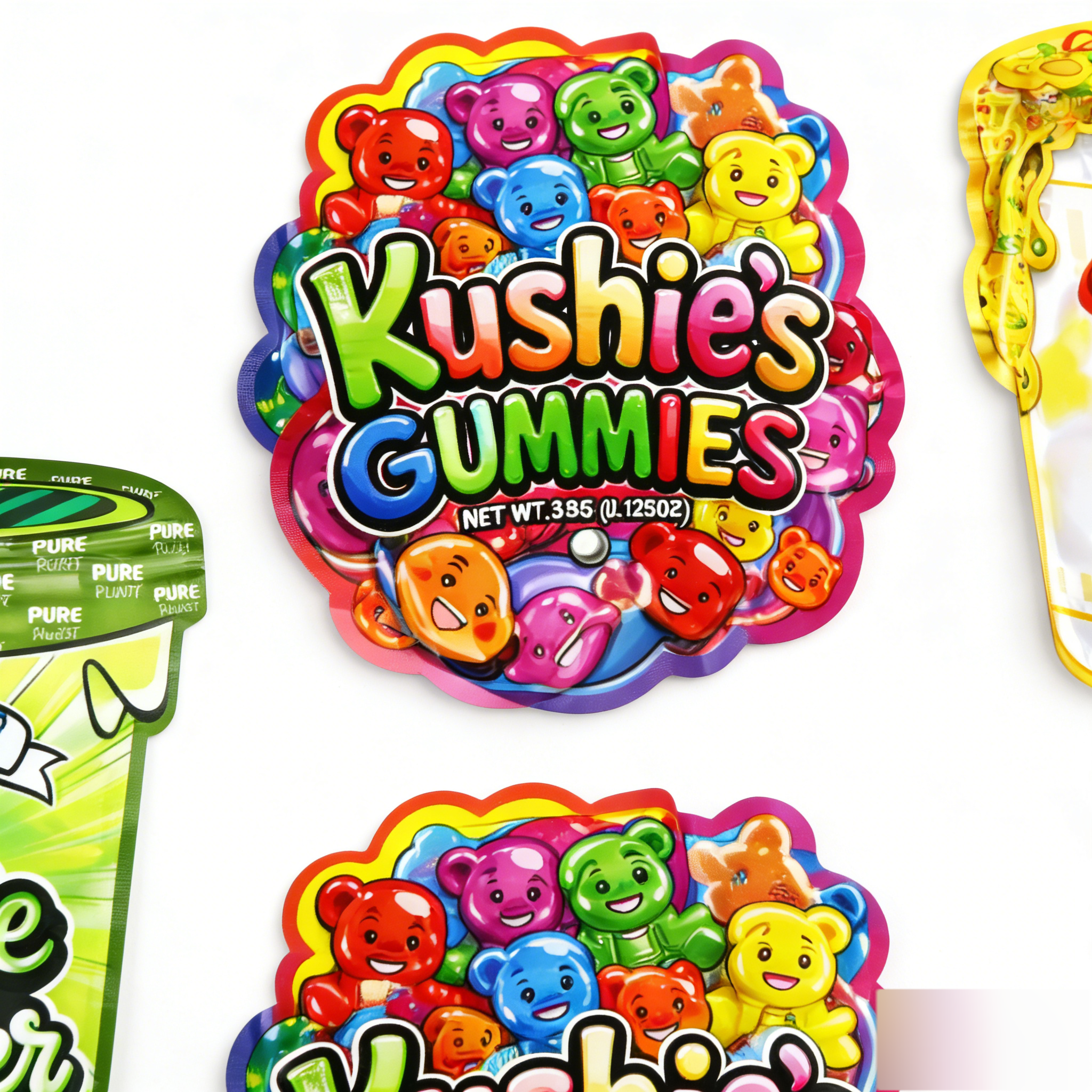 50pcs Mylar Bags Thick Mylar Bags Resealable Stand Up Pouch Moisture Proof Food Storage