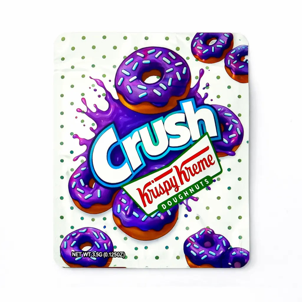 10pcs 3.5g Purple Donut Candy Mylar Bags Smell Proof PouchesMylar Bags