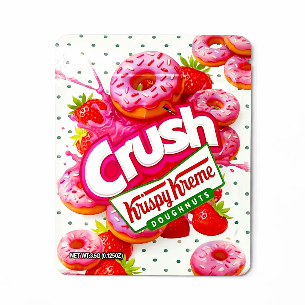 10pcs 3.5g Strawberry Donut Mylar Bags Smell Proof PouchesMylar Bags
