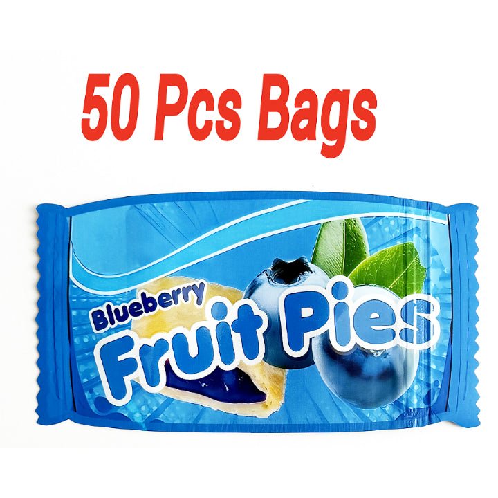 Blueberry Fruit Pies 3.5g Mylar Bags Smell Proof Ziplock Pouches