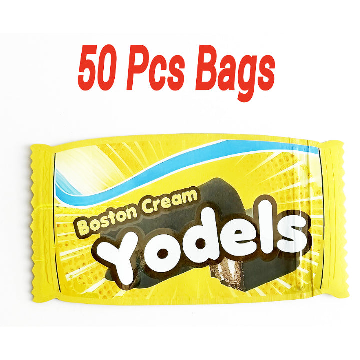 Boston Cream Dessert Die Cut Mylar Bags Smell Proof Ziplock Pouches
