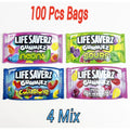 3.5g mylar bags 4 mixed candy designs smell proof ziplock bags