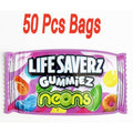 3.5g mylar bags 50 pack gummy ring design smell proof ziplock bags