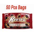 3.5g mylar bags 50 pack chocolate lava design smell proof ziplock bags