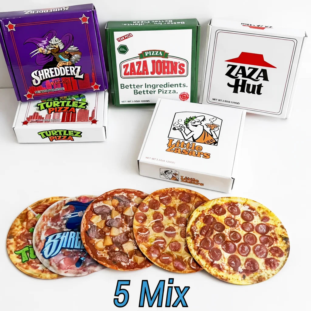 10 Pack Mylar Bags & Boxes Set 3.5g – Smell Proof Ziplock Bags with Matching Packaging Boxes (5 Mix Designs)
