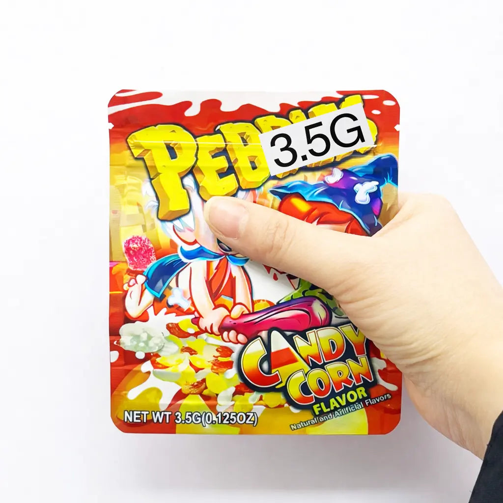 10 Pack 3.5g Mylar Zip Bags Barrier Pouch Resealable Food Safe Smell Proof Packaging Pouches