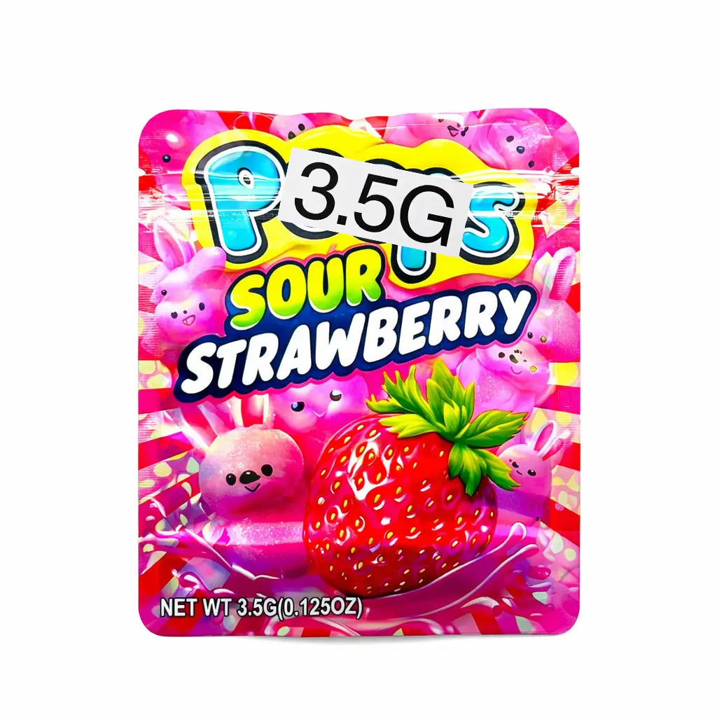 10 Pack 3.5g Premium Mylar Bags Smell Proof Resealable Durable Packaging Pouches