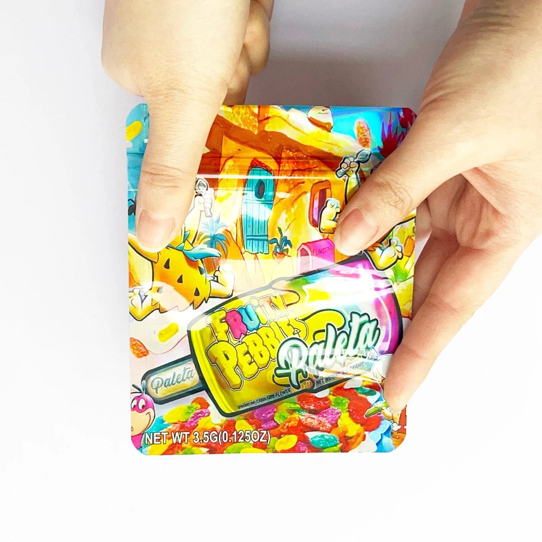 10 Pack 3.5g Mylar Packaging Bags Smell Proof Stand Up Resealable Moisture Proof Pouches