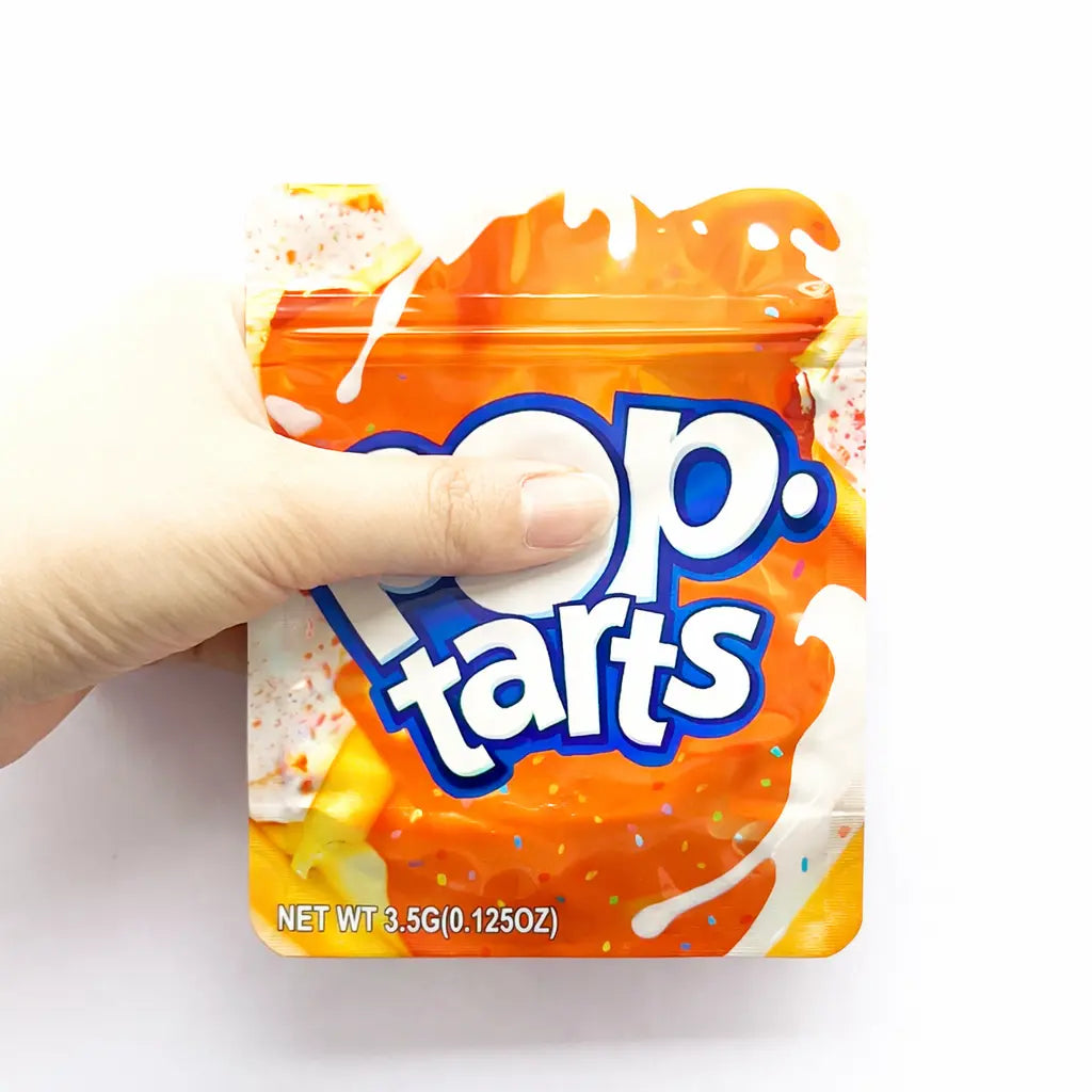 10 Pack 3.5g Mylar Zip Bags Food Grade Storage & Packaging Smell Proof Resealable Moisture Proof Pouches