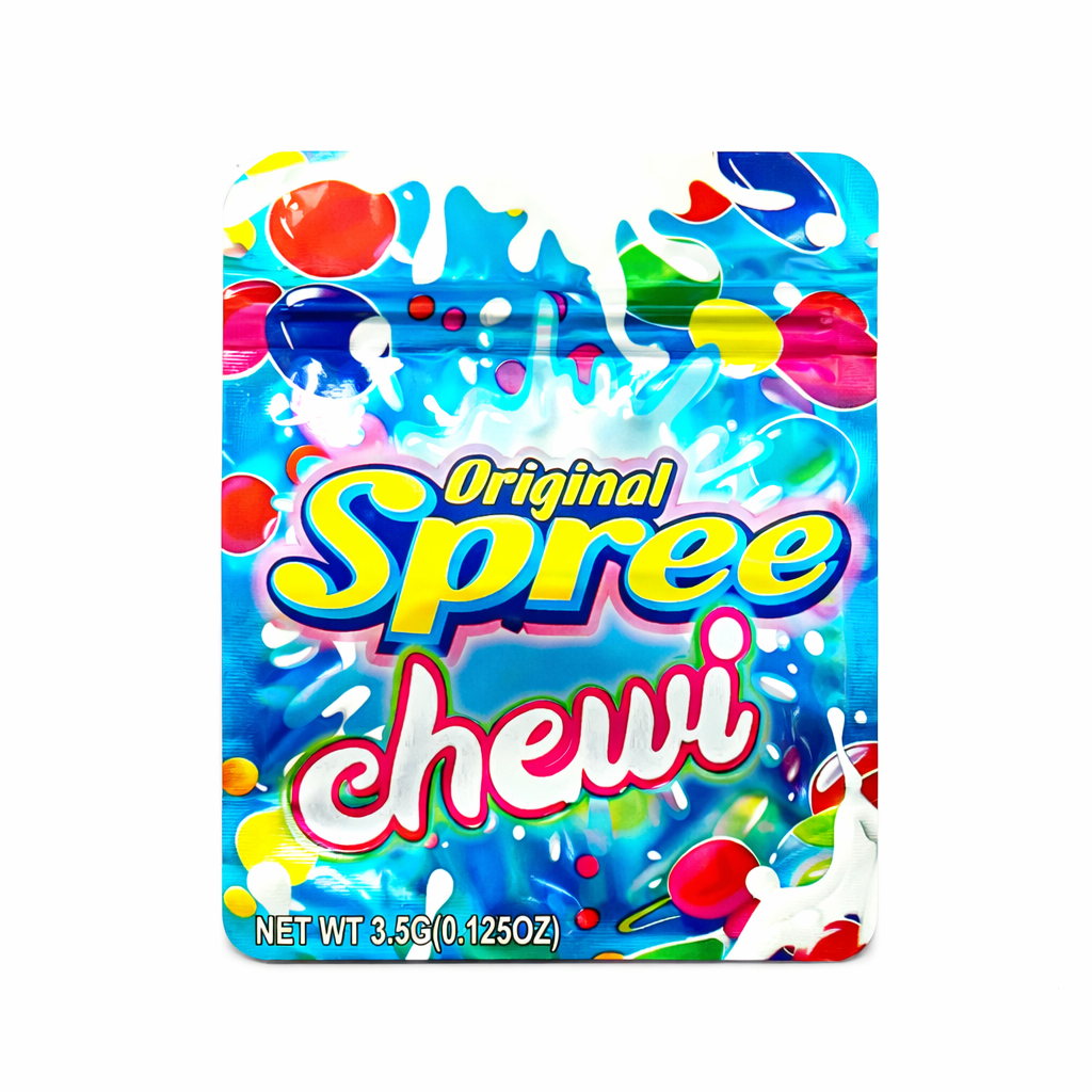 Original Candy Mylar Bags 10 Pack – 3.5g Smell Proof Ziplock Stand Up Foil Pouches, Colorful Chewy Style Design