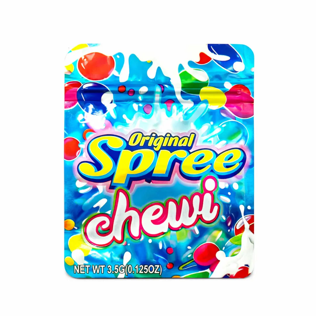 Original Candy Mylar Bags 10 Pack – 3.5g Smell Proof Ziplock Stand Up Foil Pouches, Colorful Chewy Style Design