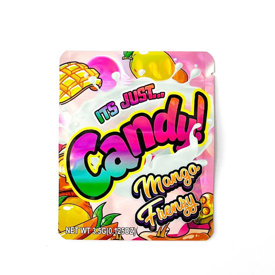 10pcs 3.5g Mango Candy Mylar Bags Smell Proof Ziplock PouchesMylar Bags