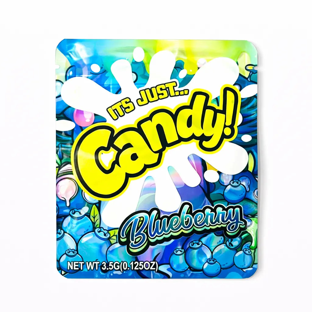 10pcs 3.5g Blueberry Candy Design Mylar Bags for Candy PackagingMylar Bags