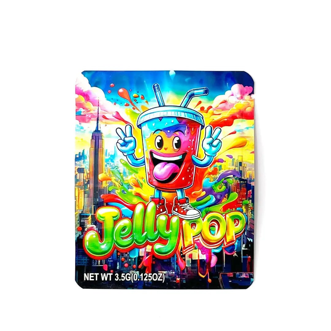 10 Sets Jelly Pop Mylar Bag & Box Combo | 3.5g Smell Proof Ziplock Packaging Set | Colorful Candy Style Packaging - MylarPac Shop
