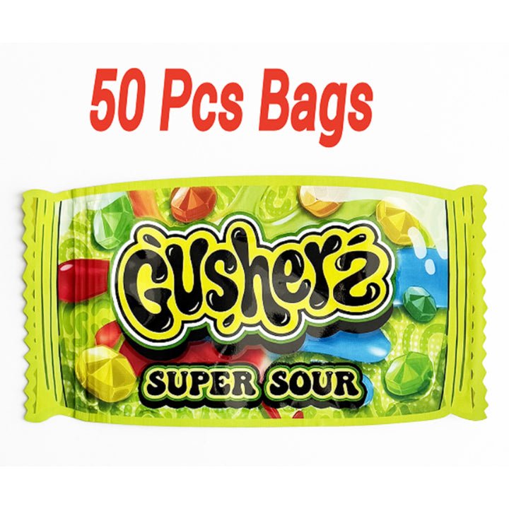 3.5g mylar bags super sour candy style smell proof ziplock bags