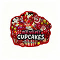 Die Cut Mylar Bags 3.5g - 50 Pcs Red Velvet Cupcakes Smell Proof BagsMylar Bags