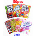 50 pack of mixed 3.5g mylar bags with 7 cartoon theme flavor variations 