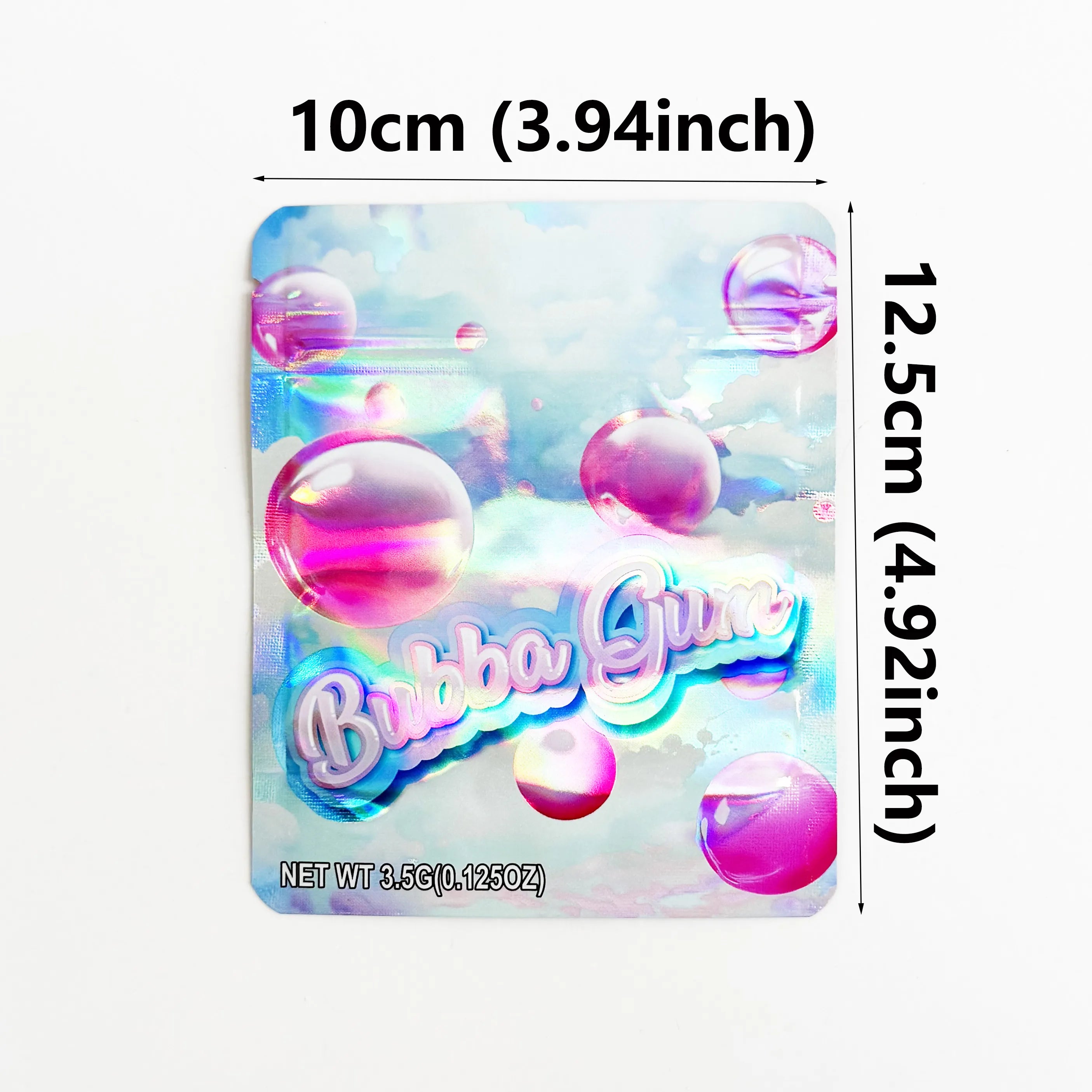 Bubble Gum Design Stand Up Mylar Pouch 3.5g