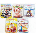 50pcs dessert mylar bags with assorted cake designs