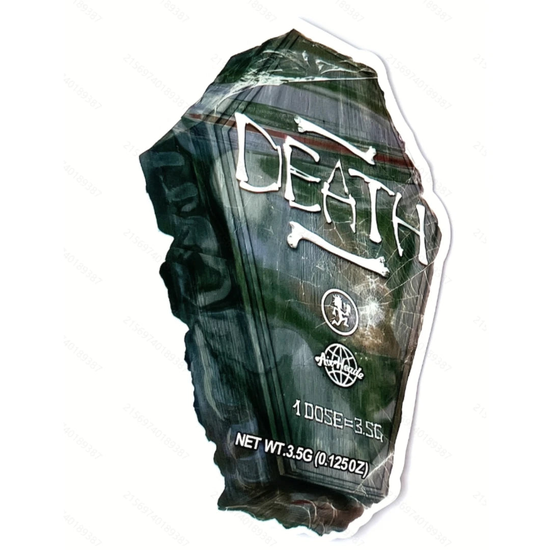 coffin die cut mylar bags smell proof packaging