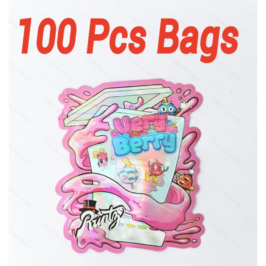 candy bucket die cut mylar bags smell proof packaging