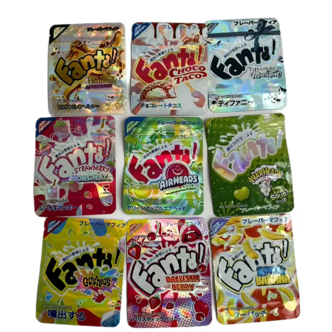 3.5g mylar bags fruit candy style smell proof pouches