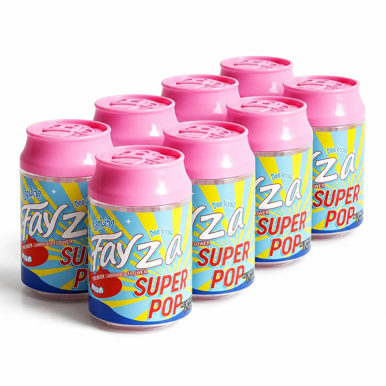 3.5g Mylar Bags Soda Can Design – Smell Proof Ziplock Foil Pouches Creative Packaging 6 Pack