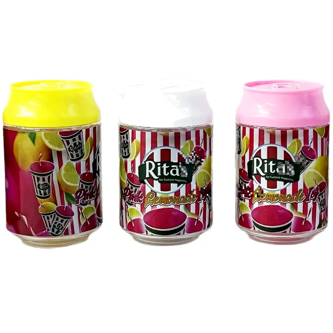 6 Pcs 100ml Soda Can Jars | Lemonade Style PET Storage Containers | Reusable Candy Packaging Jars with Screw Lid