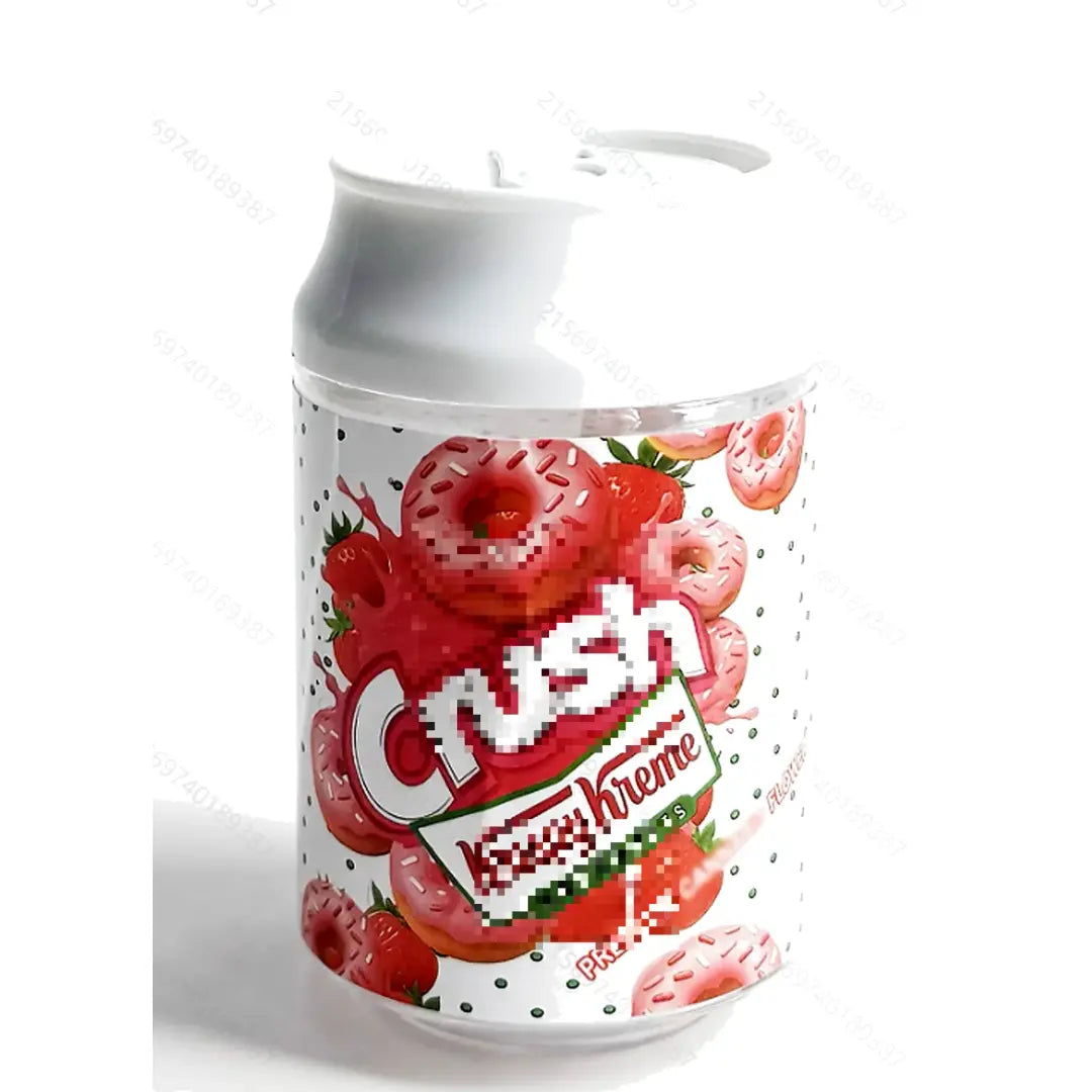 Soda Can Mylar Bags 3.5g – Strawberry Donut Smell Proof Resealable Packaging 6 Pack