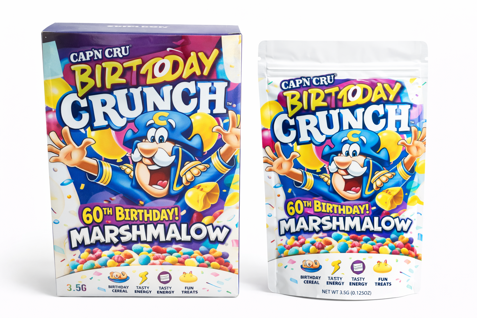 Mylar Bag Packaging Set with Box Resealable Smell Proof Airtight Storage Pouch