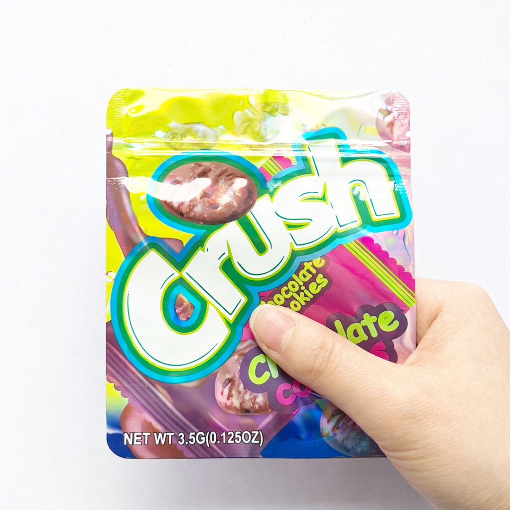 50 Pcs 3.5g Mylar Bags Smell Proof Ziplock – Candy Style Foil Packaging, Resealable & Heat Sealable Pouches