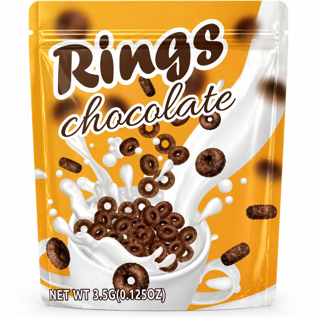 Chocolate Cereal 3.5g Mylar Bags Smell Proof Ziplock Pouch
