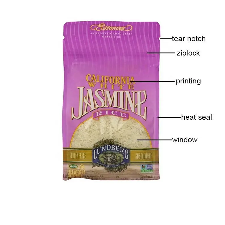 food product type and bag packaging classic jasmine rice/rice bag 1kg 3kg 5kg