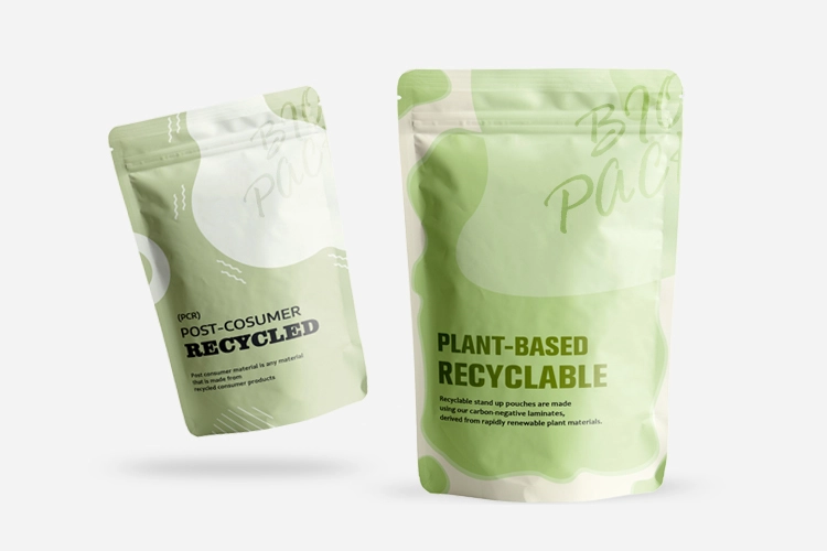 Recyclable packaging bags