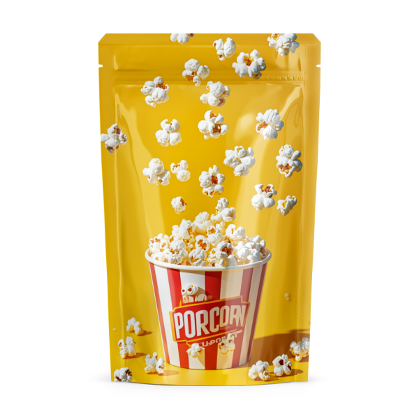 printed popcorn bags